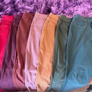 Maurices Women's Skinny Jeans in Vibrant Colors